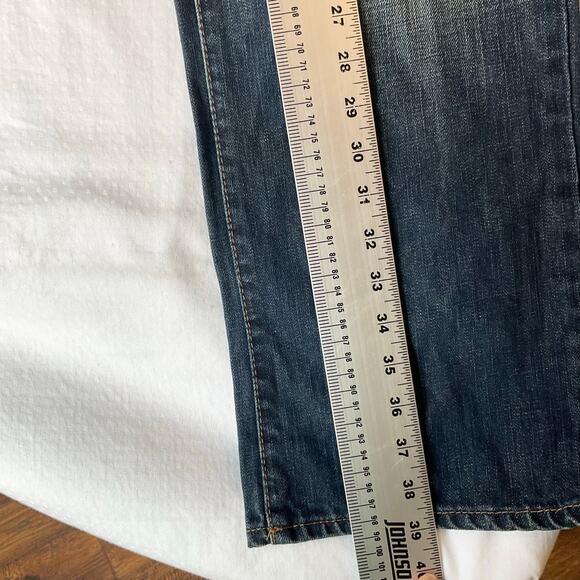 CALVIN KLEIN JEANS Men Straight Jeans size 34 Blue Mid Rise - Picture 3 of 11